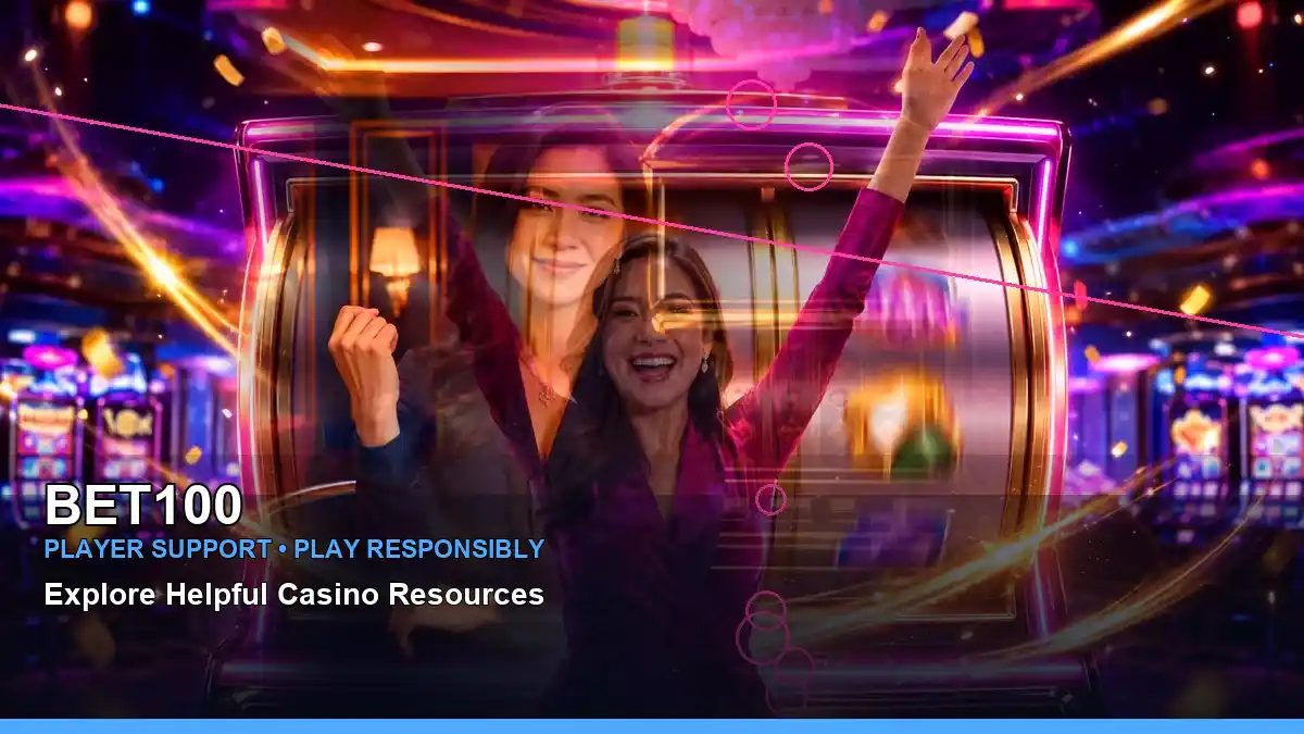 BET100 neon jackpot slot games presented in a mobile-friendly casino setting