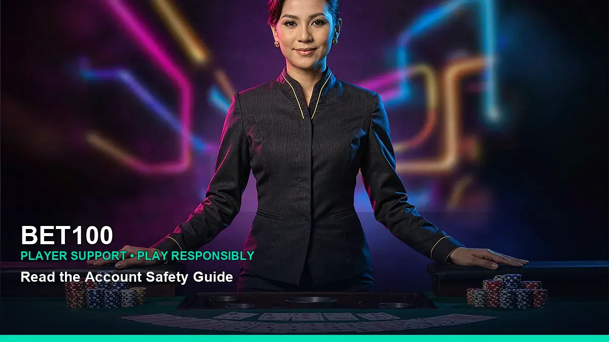 BET100 earn-money information for Philippine users, featuring a detailed live casino table-game scene